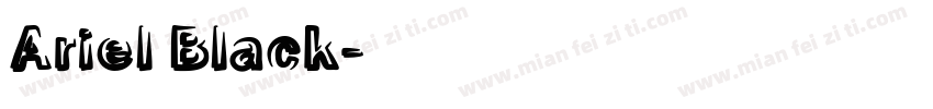 Ariel Black字体转换